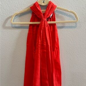 Elegant Red Halter Top